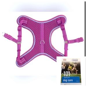 PETCO PINK DOG HARNESS • INCLUDES DOG CARE HANDBOOK • Sz S